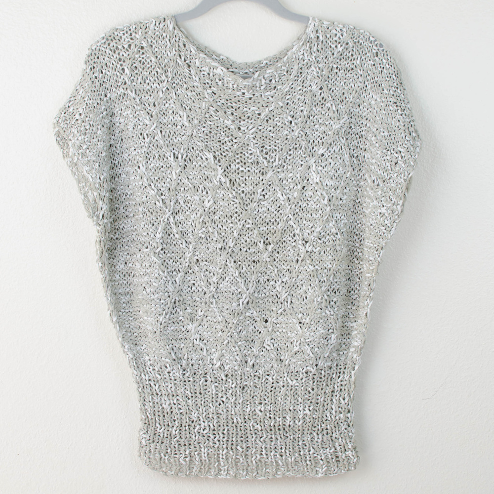 80s Vintage Woven Leather Chain Mail Shirt